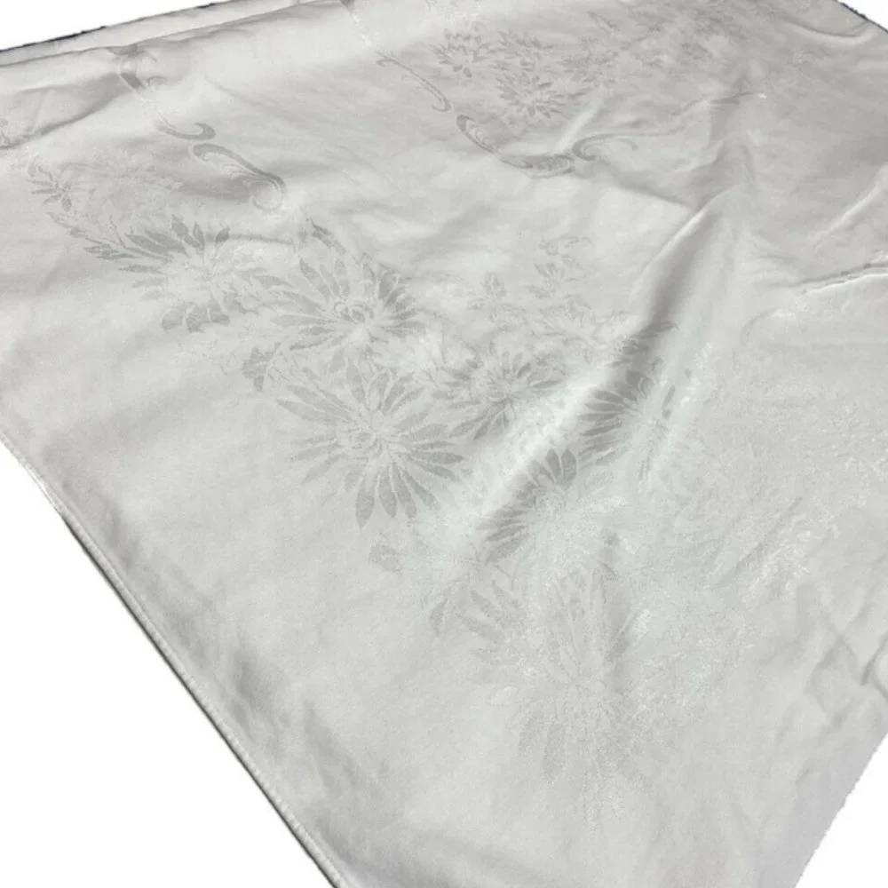 Vintage Beautiful Custom White Tablecloth